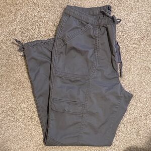 Women's Gray Wide Leg Cargo Pants Size XL